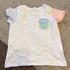 Kids Multicolor Short Sleeve Tee with Pocket
